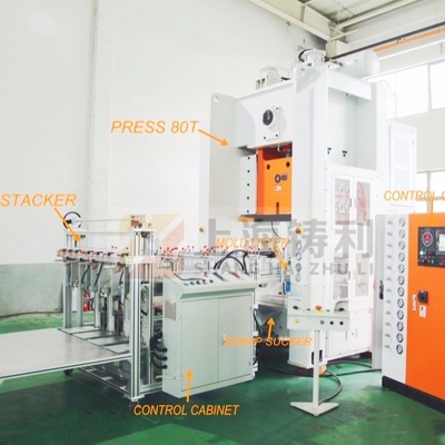 1250mm Foil Box Making Machine Pneumatic Vacuum Heat Treatment
